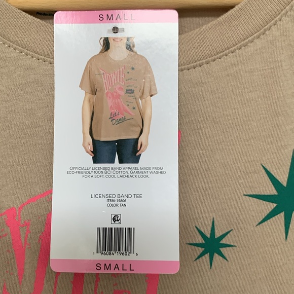 David Bowie Official Band Tee Vintage Lightweight Crewneck Short Sleeve Graphic - Picture 4 of 11